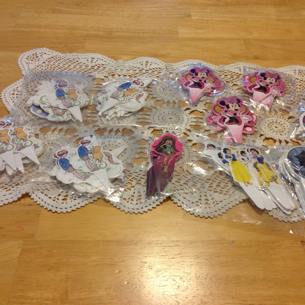 Party Supplies, cupcake toppers for home goods or store bought